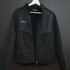 Microsoft Black Quilted Jacket